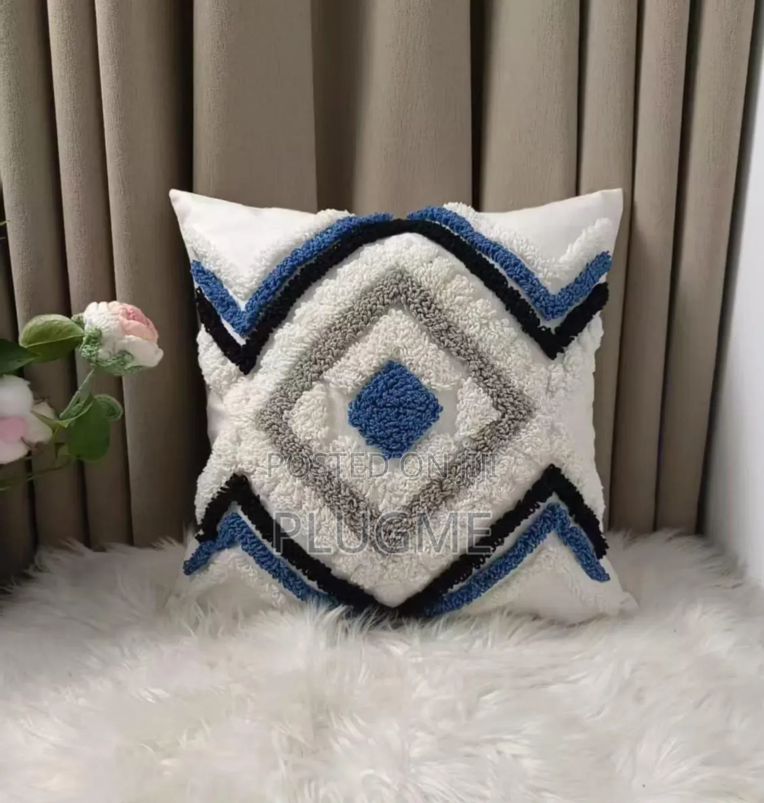 Boho Vintage Tufted Cushion Throw Pillow Cases With Tassels