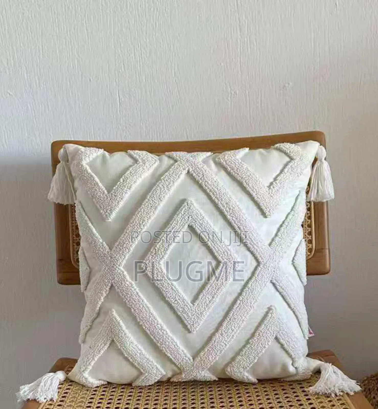 Boho Vintage Tufted Cushion Throw Pillow Cases With Tassels