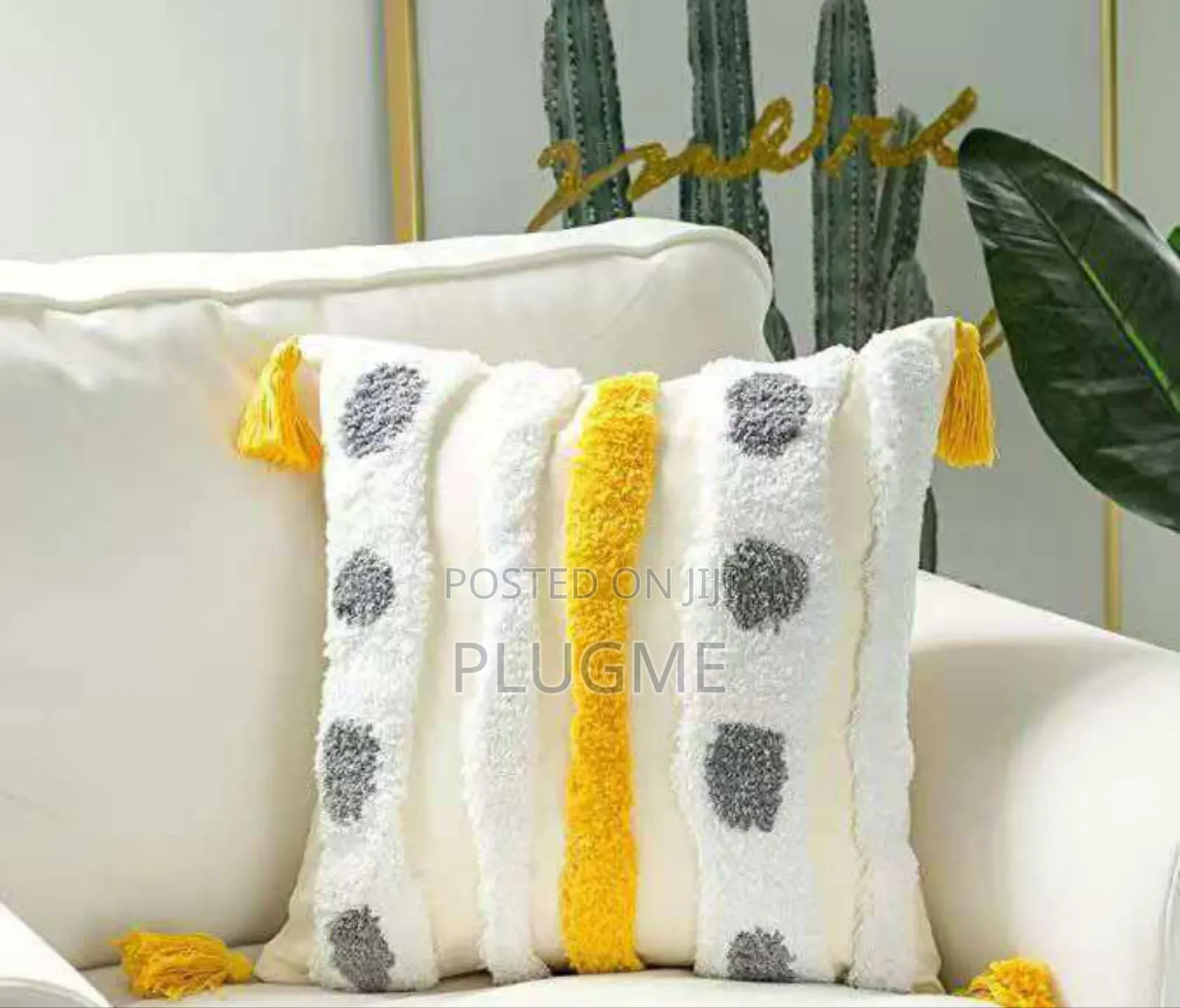 Boho Vintage Tufted Cushion Throw Pillow Cases With Tassels