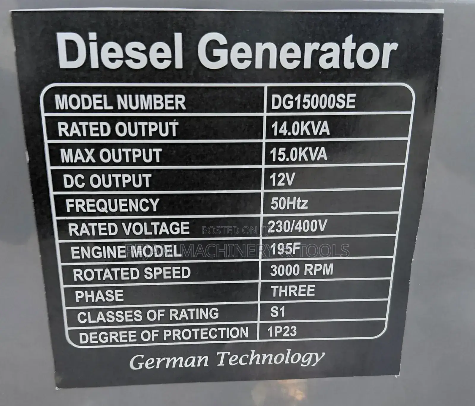Cigma Uk 15kva Single/Three Phase Diesel Powered Generator With Ats
