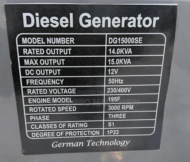 Cigma Uk 15kva Single/Three Phase Diesel Powered Generator With Ats - thumbnail 6