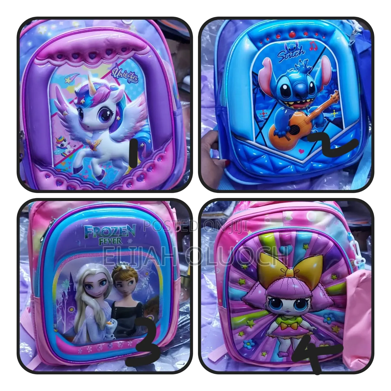 2 in 1 Cartoon Themed School Bags / Backpacks
