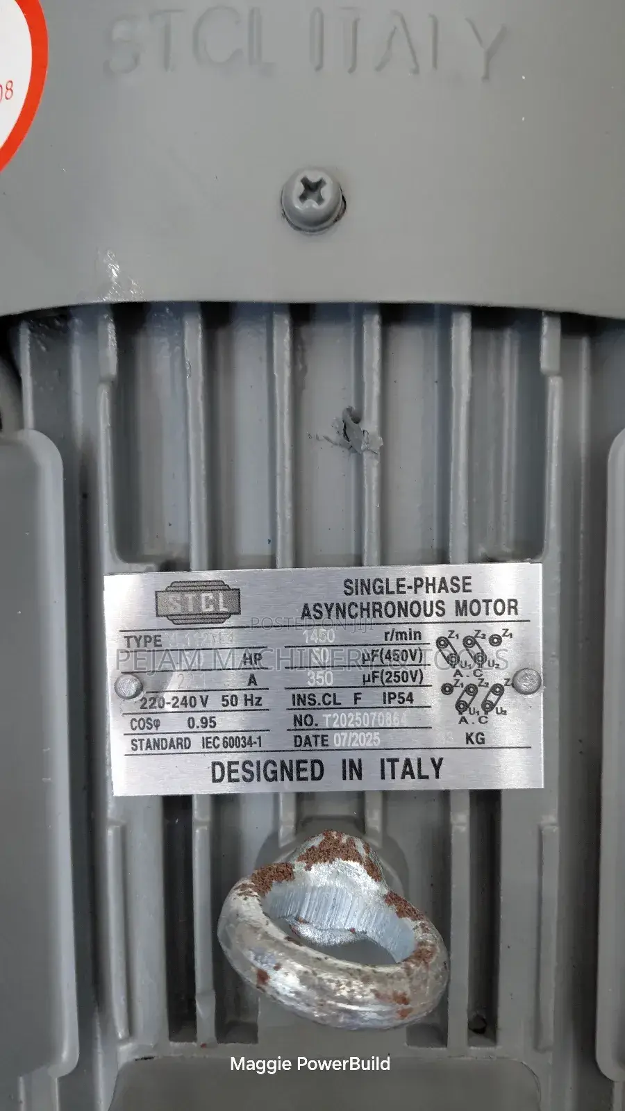 STCL Italy 5hp Single Phase Motor 1450rpm