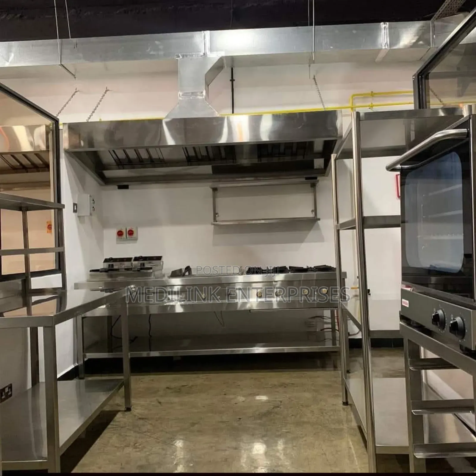 Stainless Kitchen Set Up and Hoodie