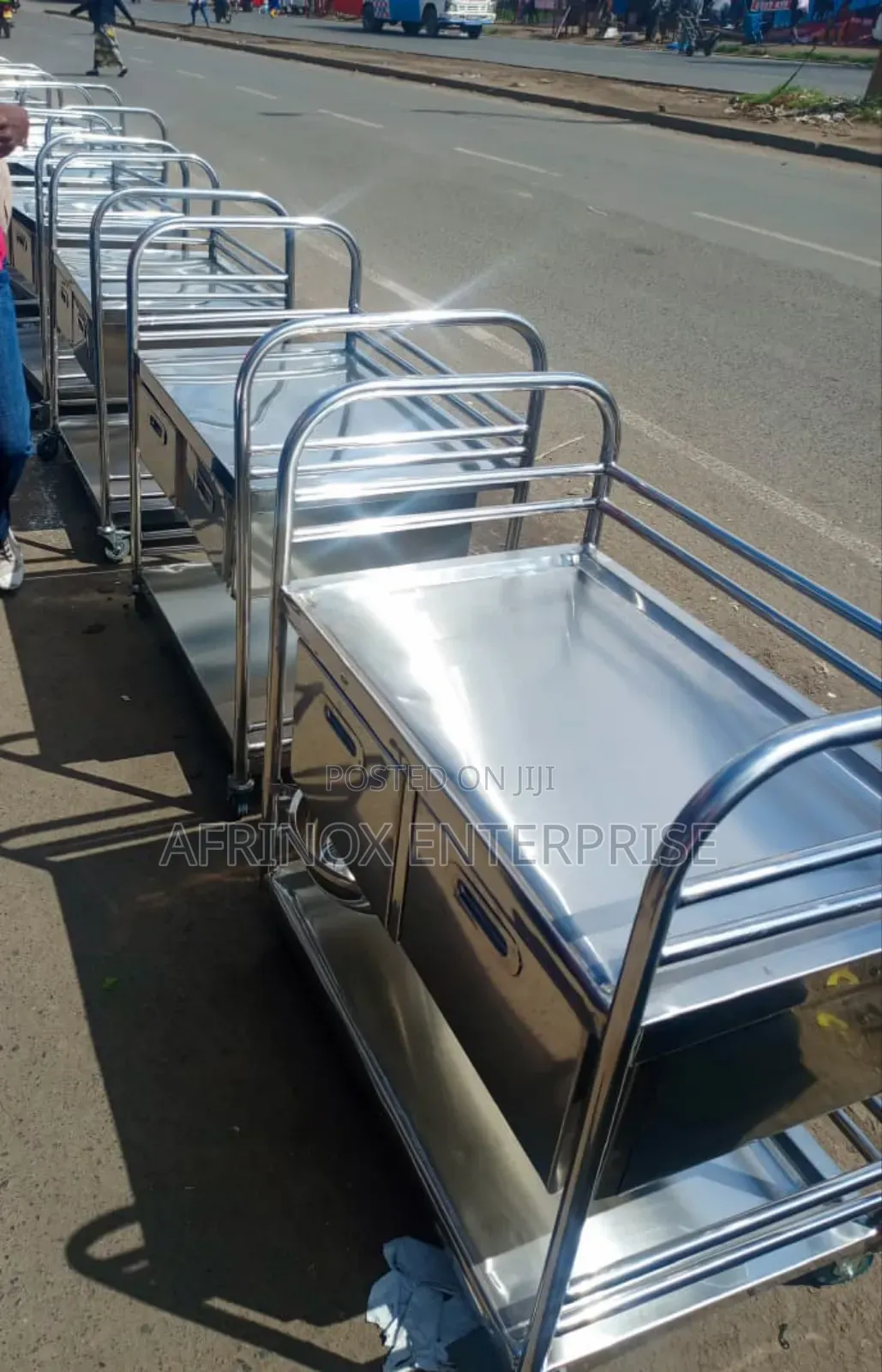 Stainless Steel Hospital Trolley