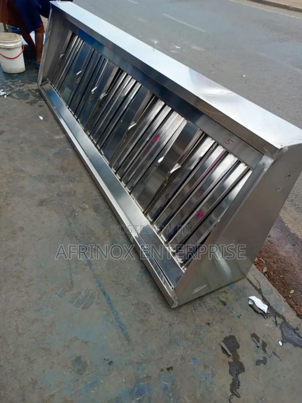 Fabrication and Installation, Commercial Kitchen Hood Smoke Extraction - main view