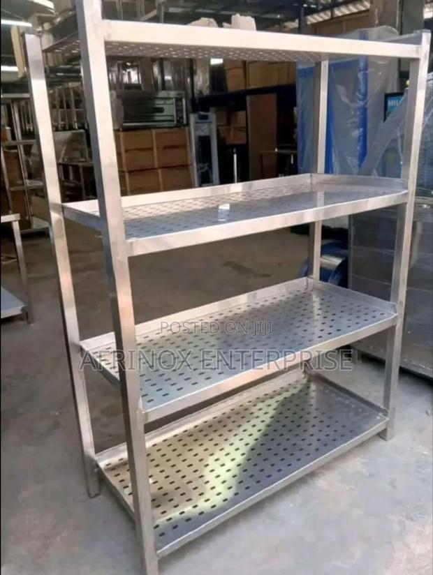 Perforated Stainless Steel Rack, 4 Tier Rack - main view
