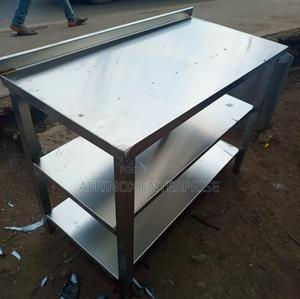 Stainless Steel Working Table With 2 Shelves - thumbnail 2