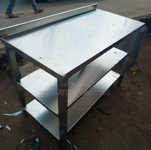 Stainless Steel Working Table With 2 Shelves
