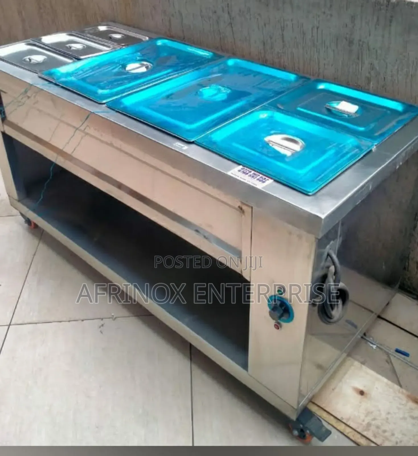 Electric Food Warmer Display. Baine Marine Display for Bufee