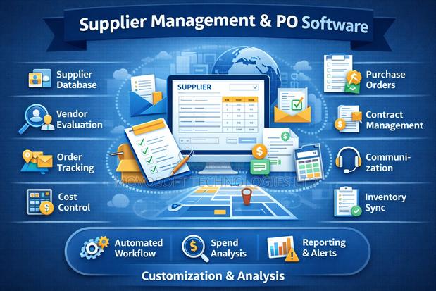 Supplier Management Po Software - main view