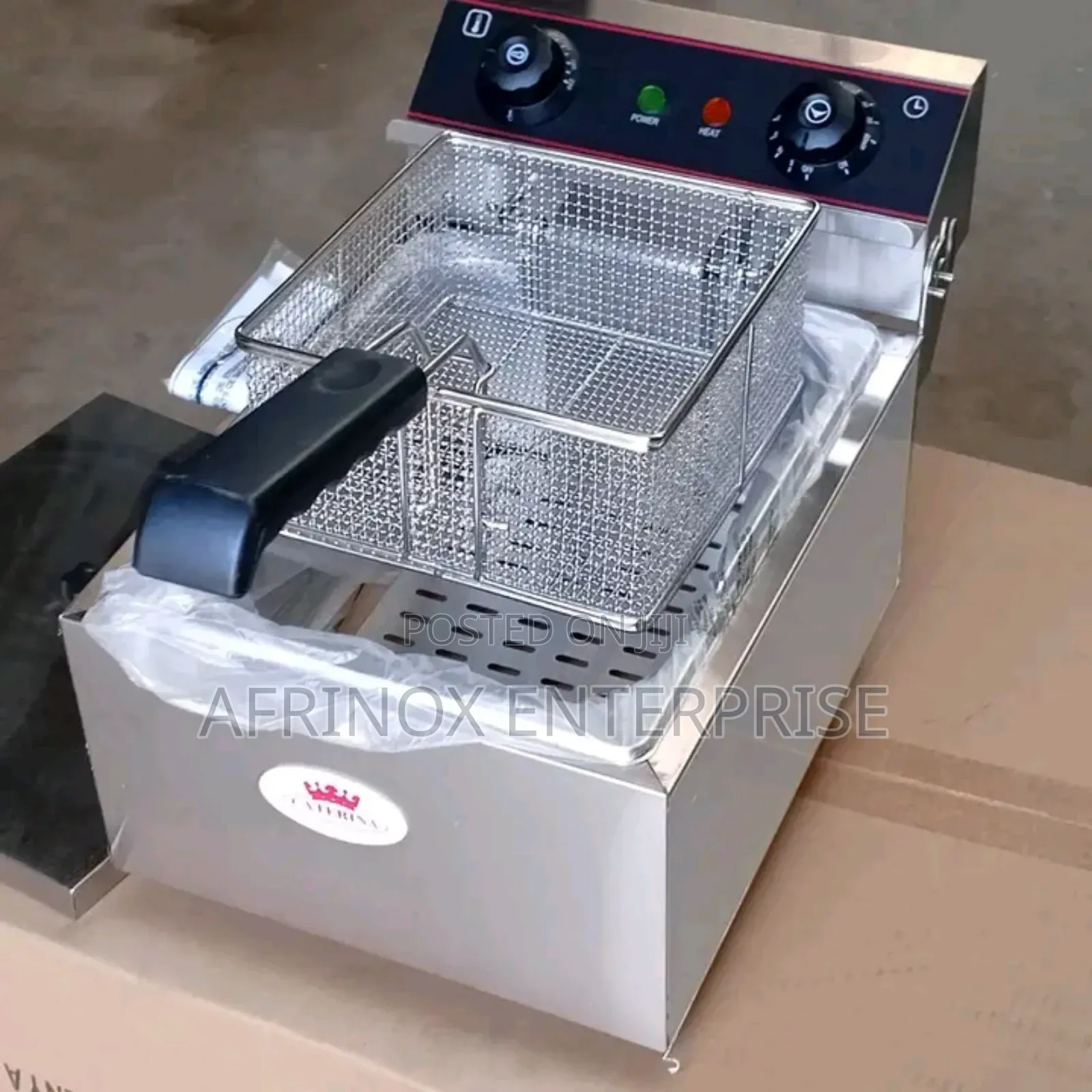 Caterina Single Deep Fryer, Electric Chips Fryer Machine.