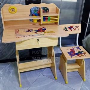 Spiderman Themed Adjustable Height Kids Study Desk Set - main view