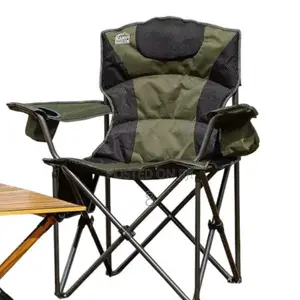 New Camp Master Folding Chair (Olive Green/Black)