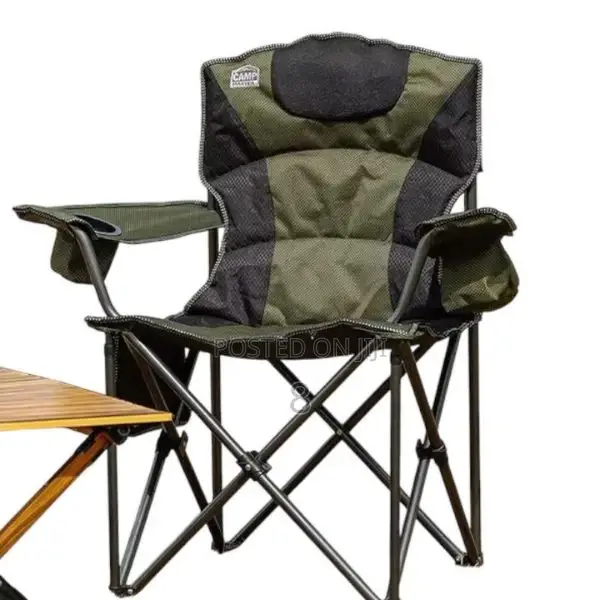 New Camp Master Folding Chair (Olive Green/Black)