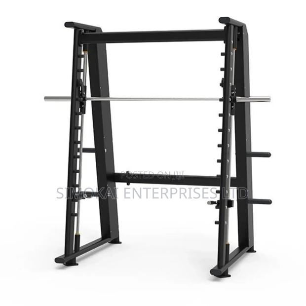Heavy Commercial Squat Rack Smith Gym Strength Trainer Machine - main view
