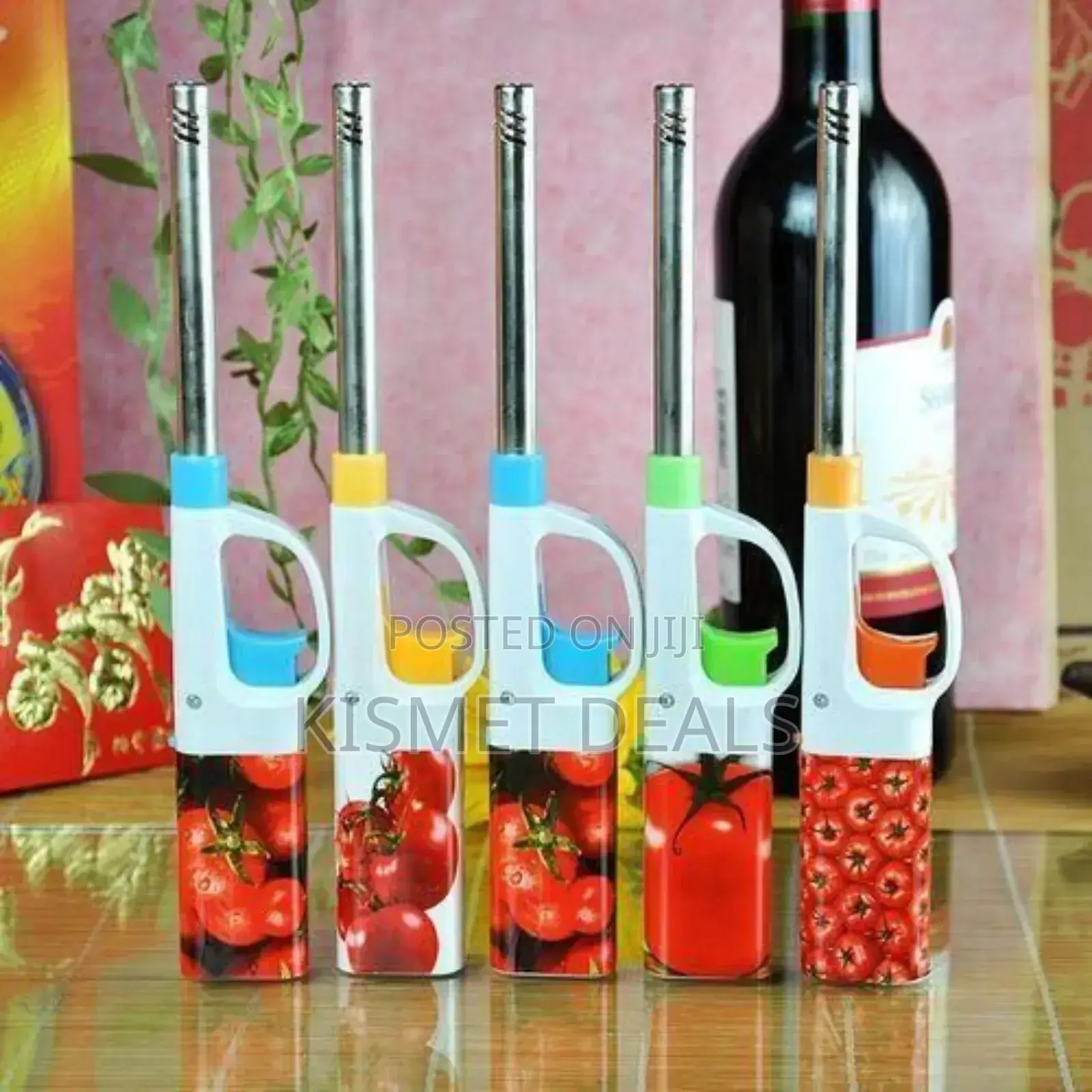 Refillable Butane Gas Flame Igniter Windproof Lighter For Bbq Kitchen