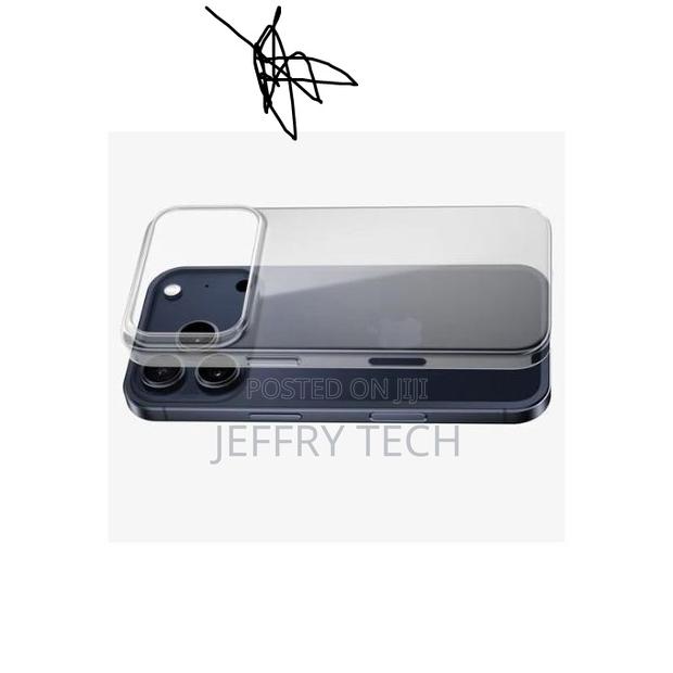 Transparent Silicone Case for iPhone 17 Pro Max Protective Cover Pouch - thumbnail 3