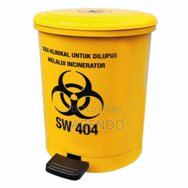 Yellow Pedal Bin 10 Litres – Hospital Clinical Use