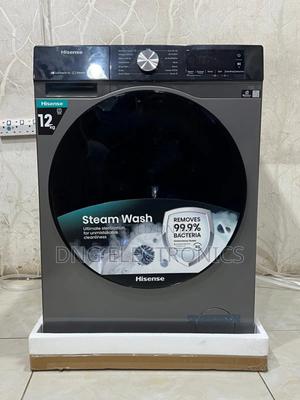Hisense 12kg Front Load Washing Machine Full Automatic-Grey - main view