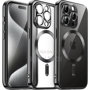 Magsafe Black Transparent iPhone 15 Pro Max Case - thumbnail 2