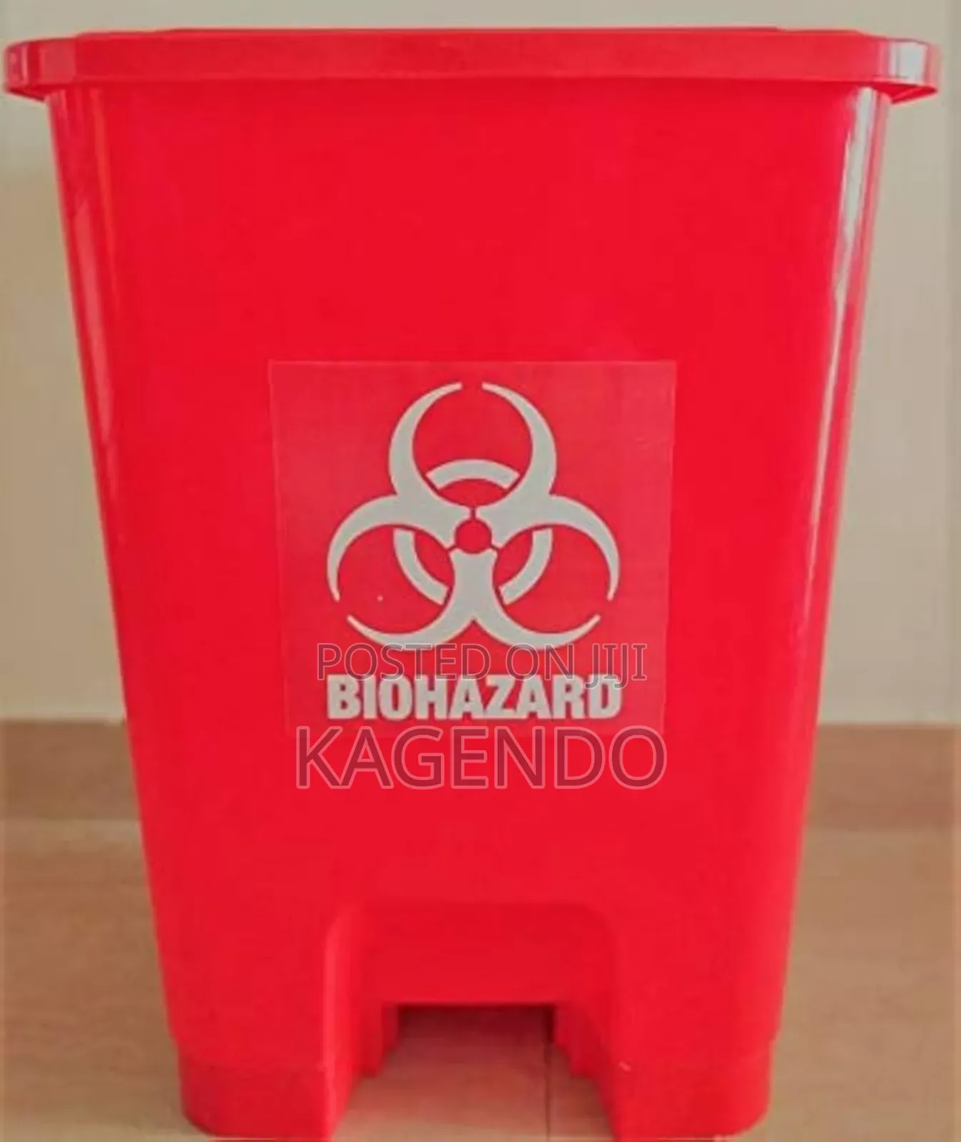 Red 30 Litre Pedal Bin – Hospital Clinical Use