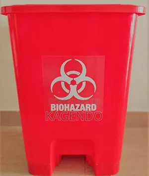 Red 30 Litre Pedal Bin – Hospital Clinical Use