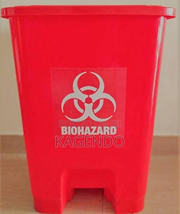 Red 30 Litre Pedal Bin – Hospital Clinical Use
