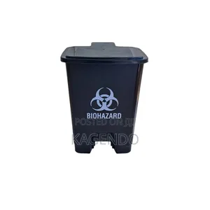 Black 30 Litre Pedal Bin – Hospital Clinical Use
