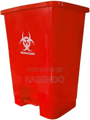 Red 50 Litre Pedal Bin – Hospital Clinical Use