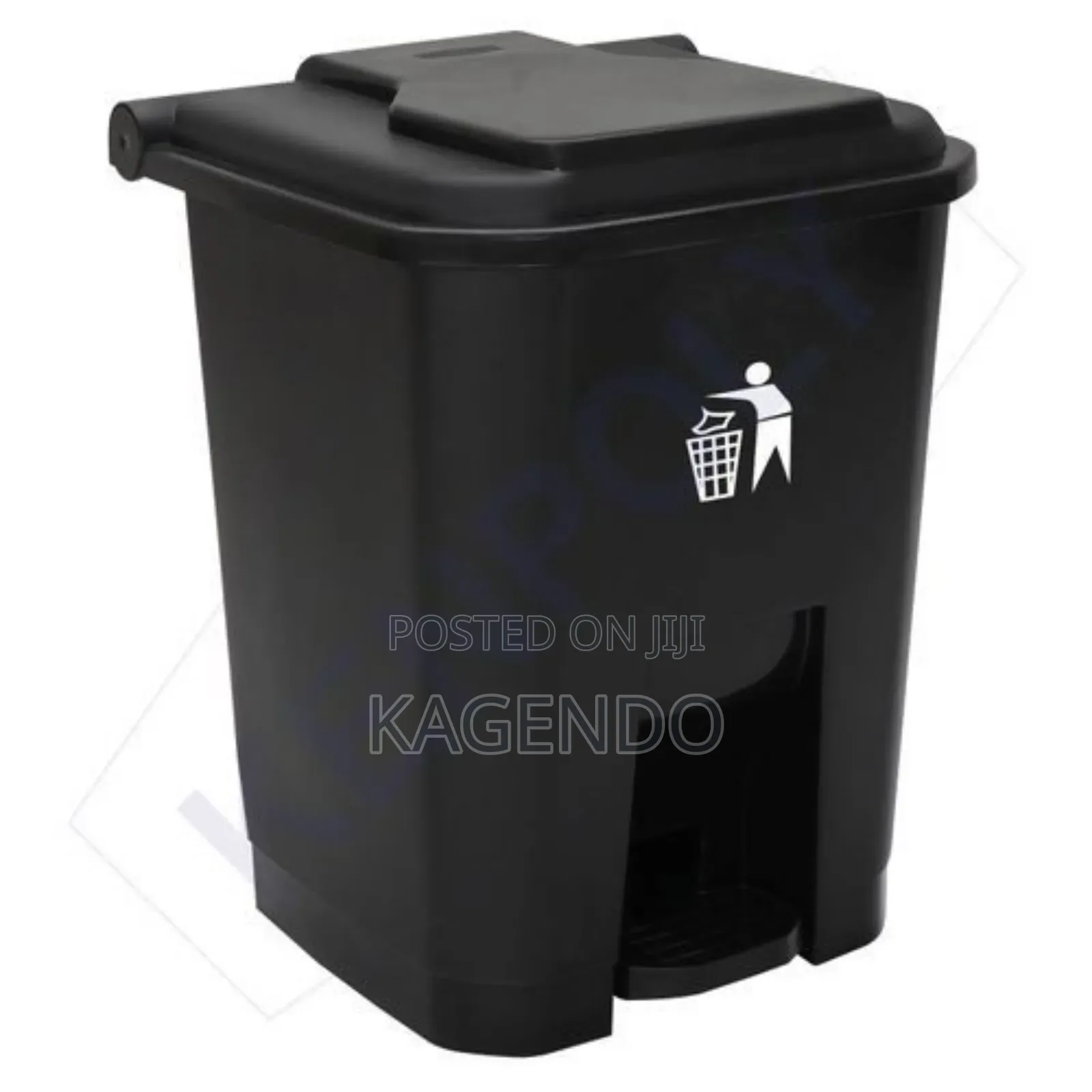 Black 50 Litre Pedal Bin – Hospital Clinical