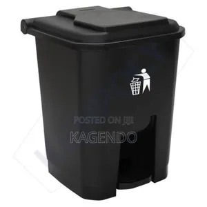 Black 50 Litre Pedal Bin – Hospital Clinical