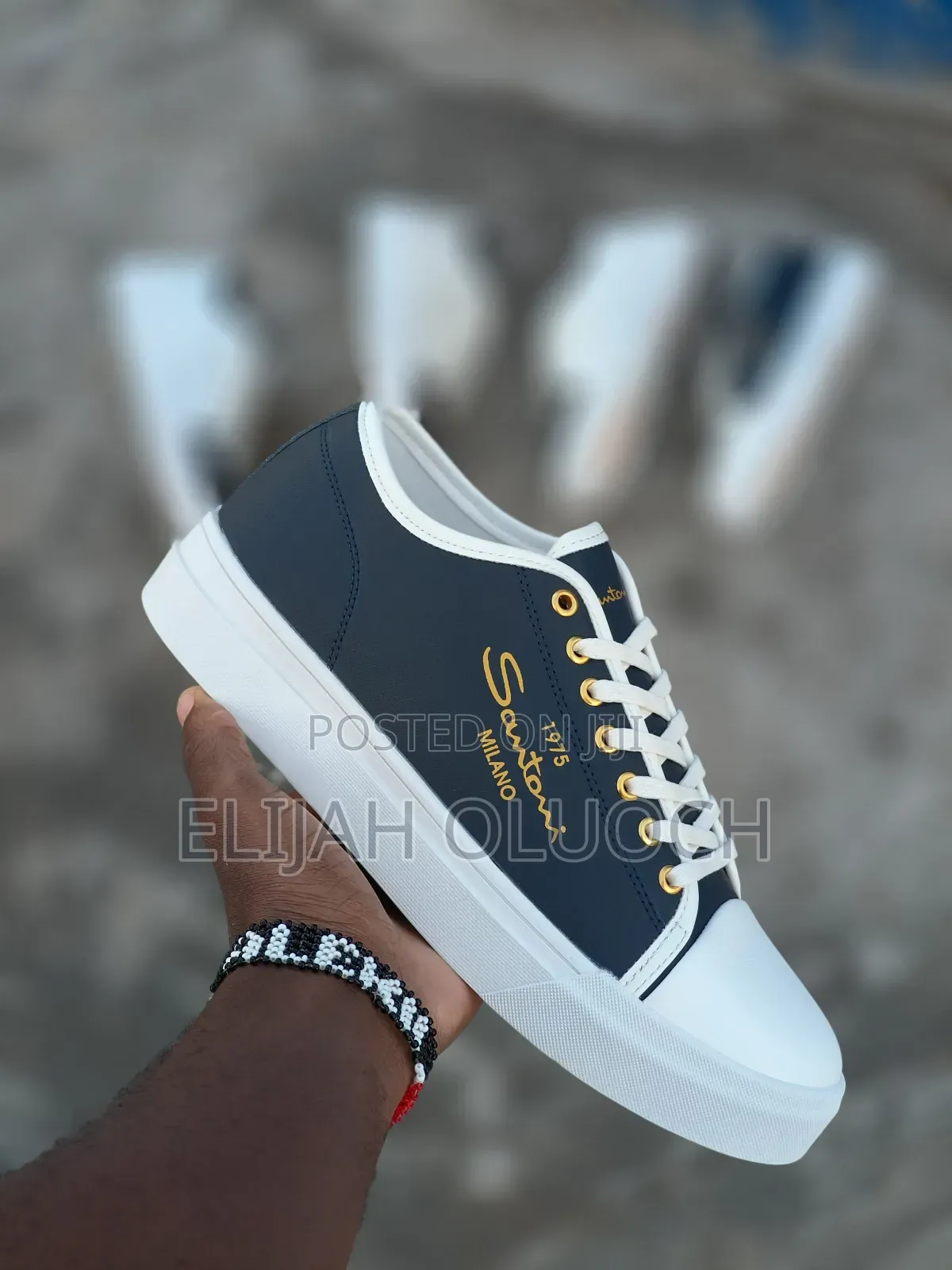 Fully Boxed Black Santoni Casual Shoe