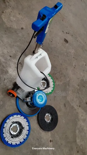 Commercial Carpet and Floor Scrubber Machine With Accessories.