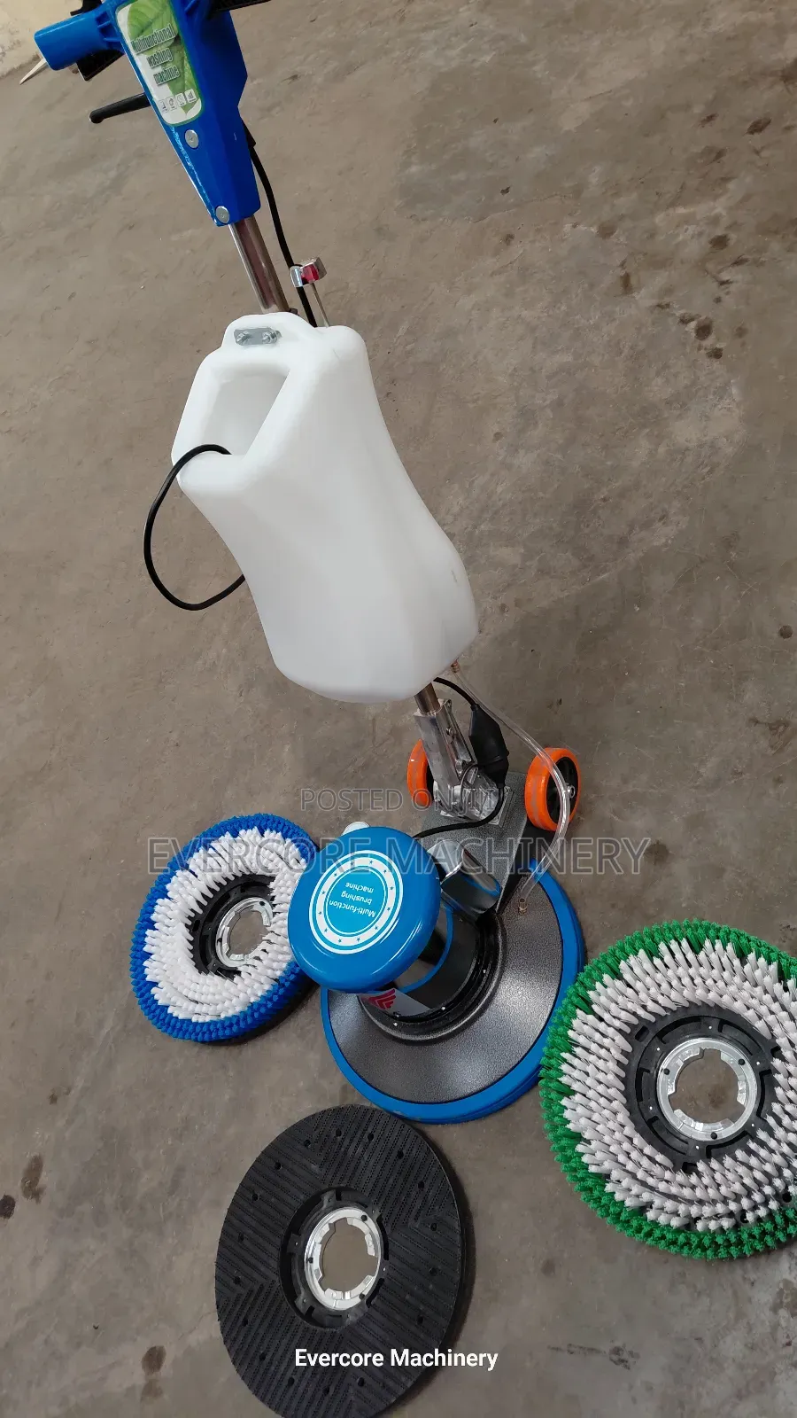 Industrial Carpet/Floor Scrubber Tool With Brushes.