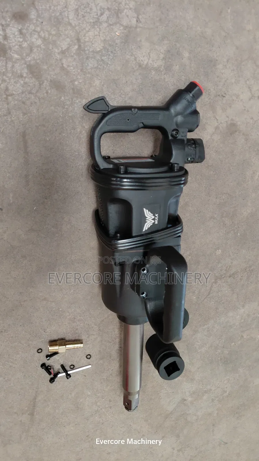 Commercial Pneumatic Impact Wrench Machine With Nuts Accessories.