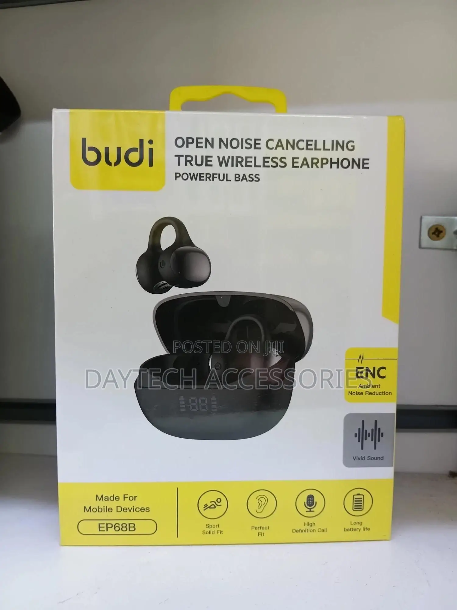 Budi Ep68b Wireless Bluetooth Open-Ear Clip