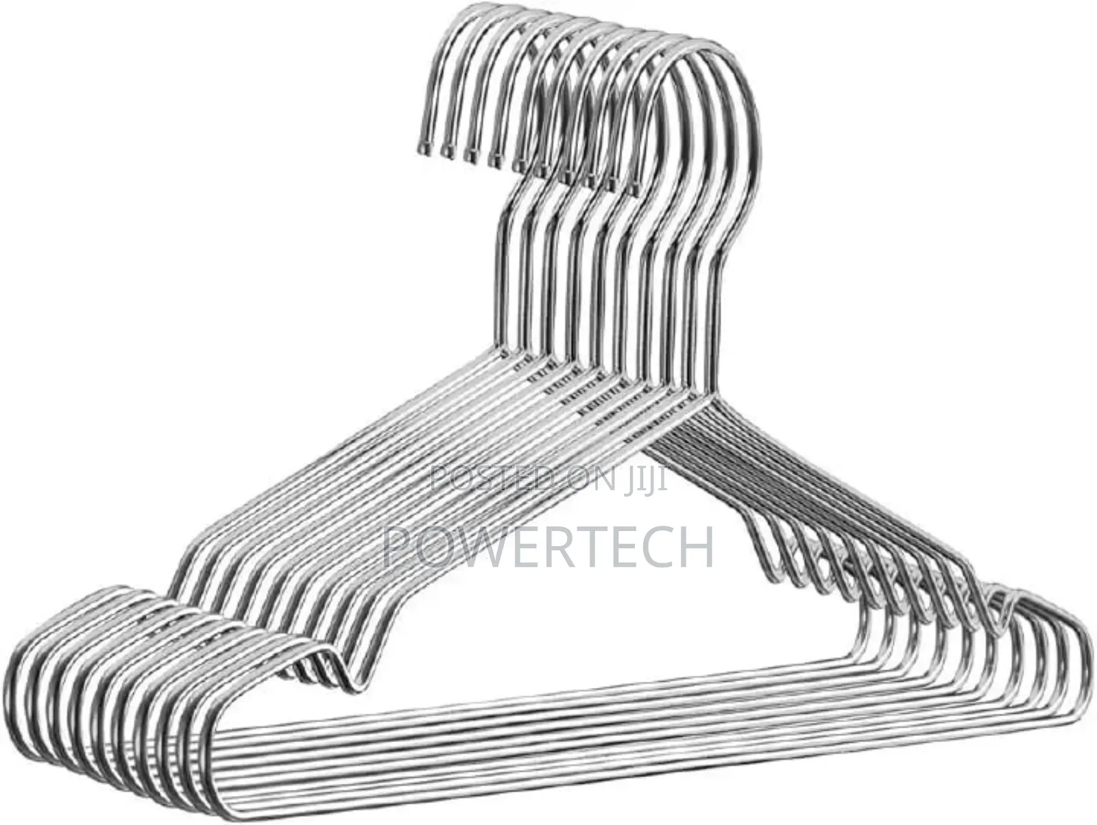 10pc Pack of Stainless Steel Hangers