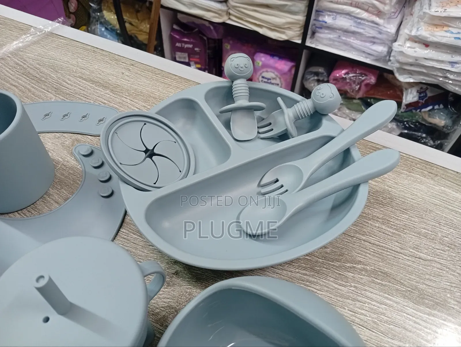 6 Pc Silicone Baby Feeding Set