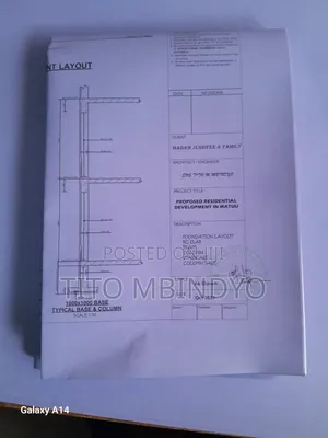 Structural Plans and Bar Bending Schedule