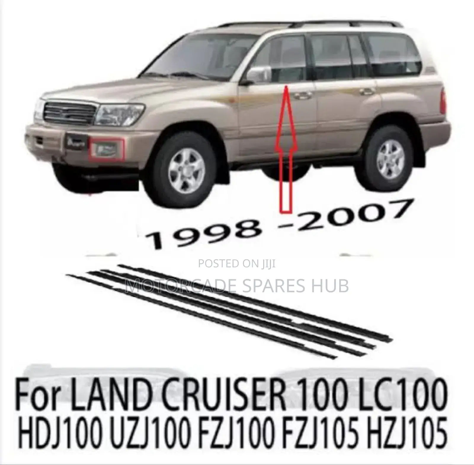 Landcruiser 100 Series Weather Strips Moulding