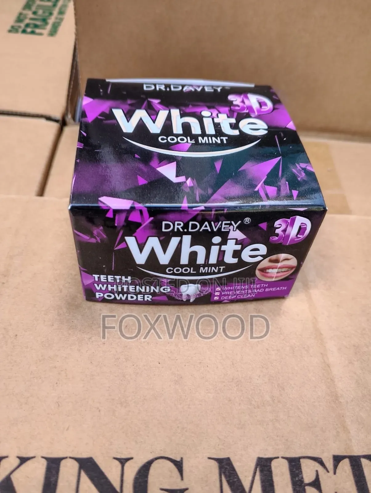 White Cool Mint Teeth Whitening Powder