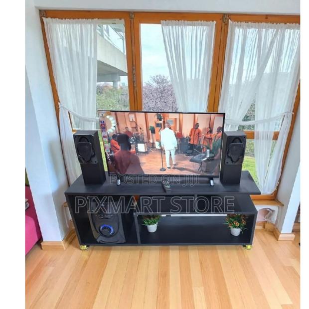 Modern Mexico Black Tv Stand 4ft Strong Stylish