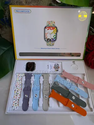 Pro 9 Gs Smart Watch (8 Interchangeable Straps)