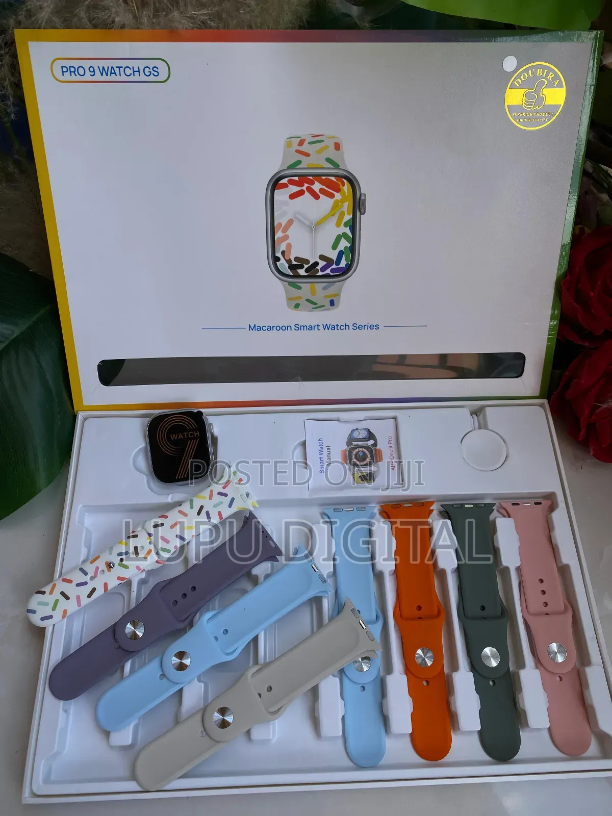 Pro 9 Gs Smart Watch (8 Interchangeable Straps)