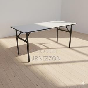 Heavy Duty 1.8m X 0.6m Wooden Rectangular Folding Table - main view