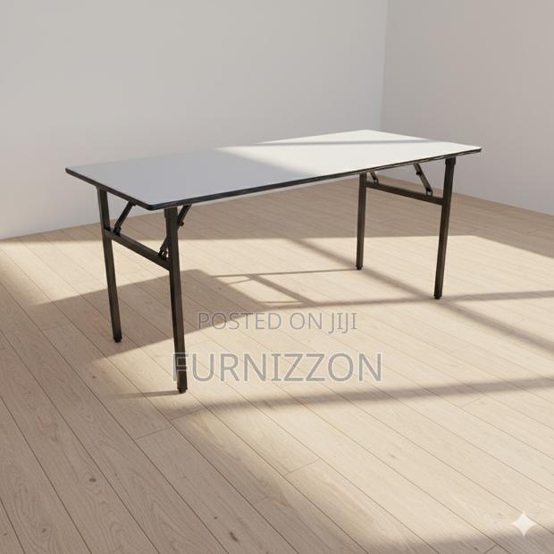 Heavy Duty 1.8m X 0.6m Wooden Rectangular Folding Table