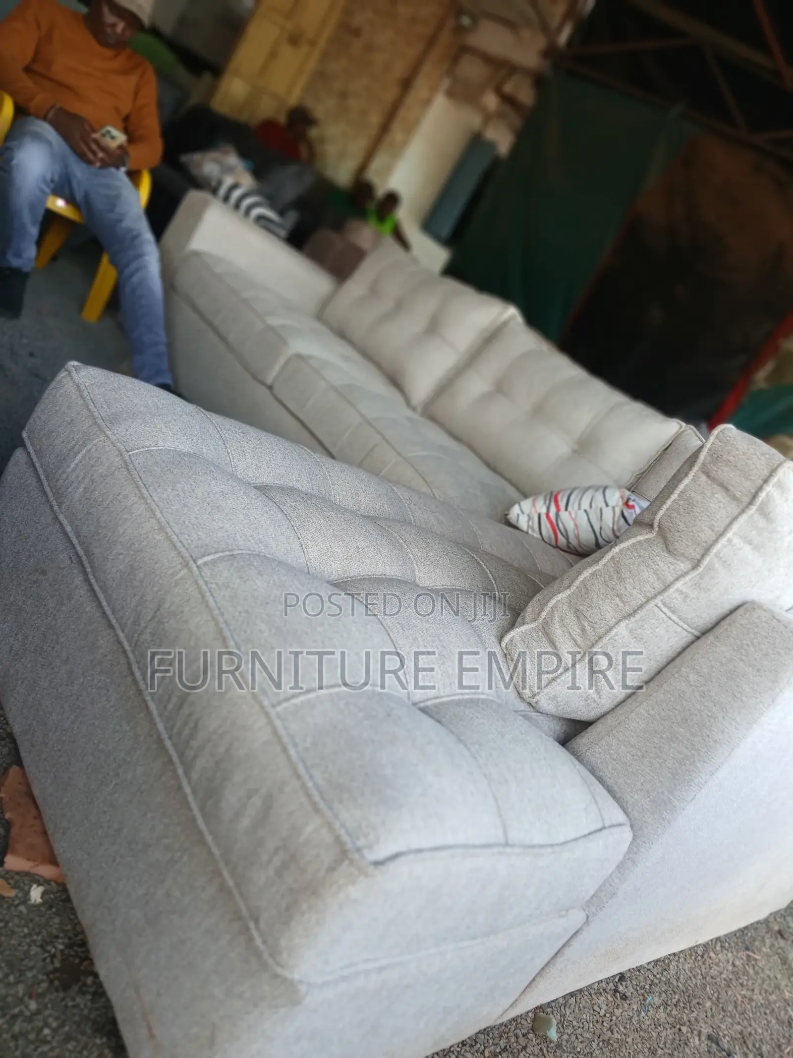 Clear 6 Seater L Sofa