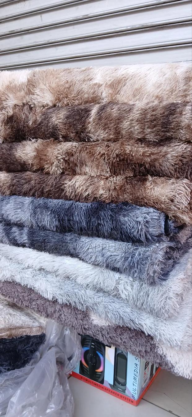Multicolor Soft Patched Fluffy Area Rug - main view
