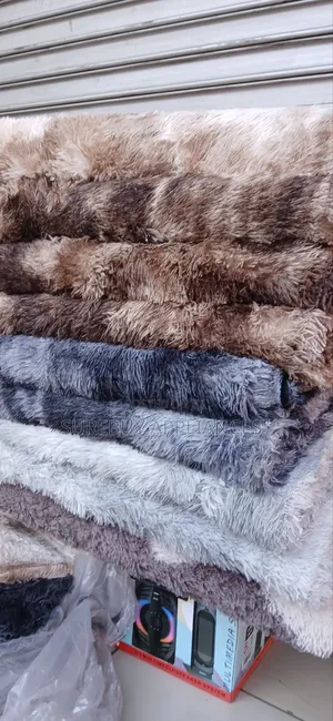 Plush Shag Patches Floor Mat for Bedroom/Living Room